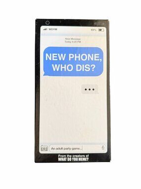 New Phone Who Dis? Adult Party Game By What Do You Meme